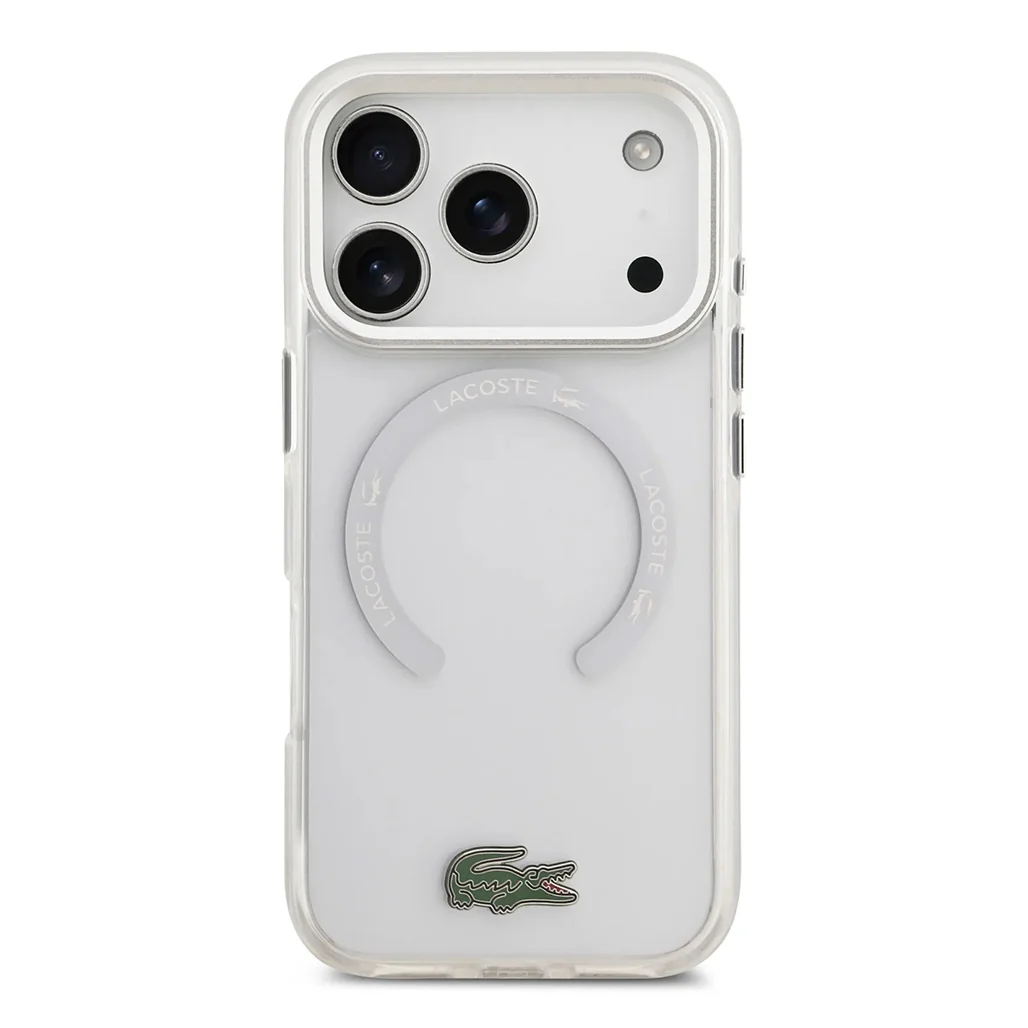 Lacoste MagSafe Transparent TPU+PC Case with Frosted Finish for iPhone 17 Pro - Image 25