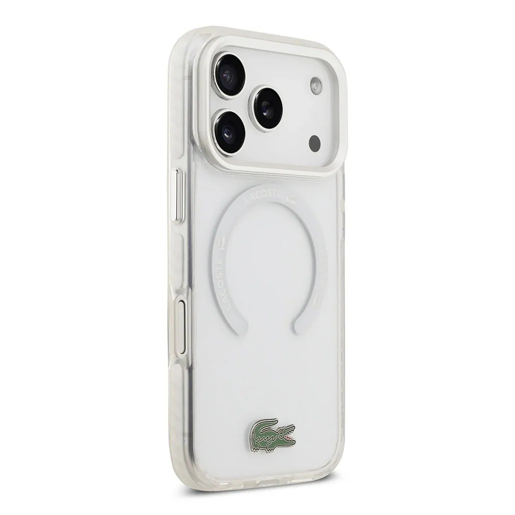 Lacoste MagSafe Transparent TPU+PC Case with Frosted Finish for iPhone 17 Pro - Image 28