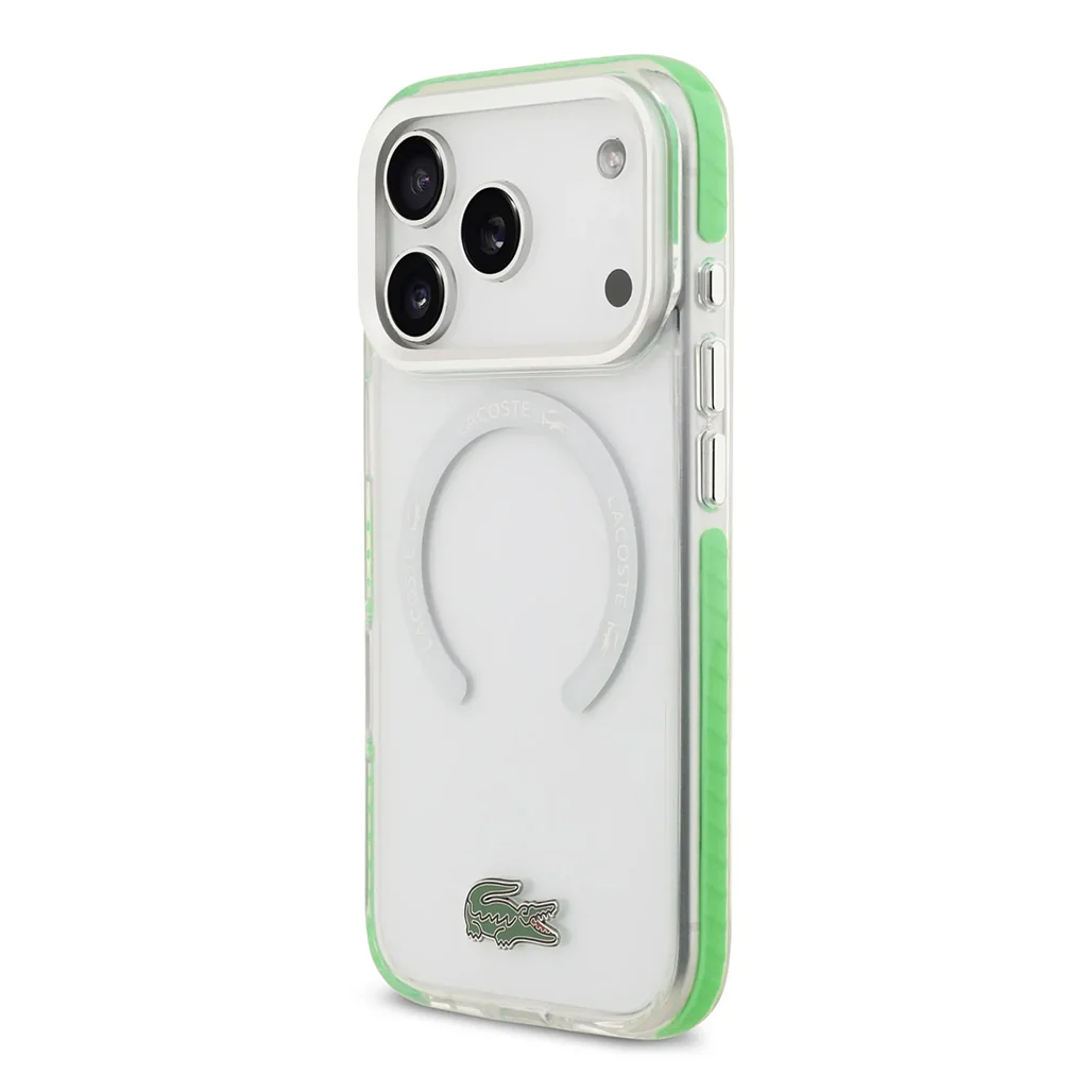 Lacoste MagSafe Transparent TPU+PC Case with Frosted Finish for iPhone 17 Pro - Image 3