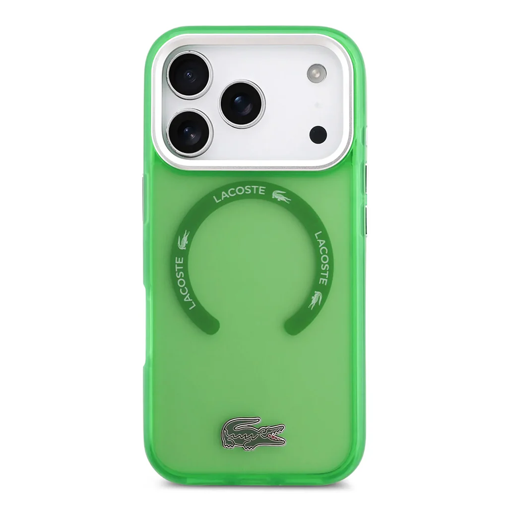 Lacoste MagSafe Transparent TPU+PC Case with Frosted Finish for iPhone 17 Pro - Image 9