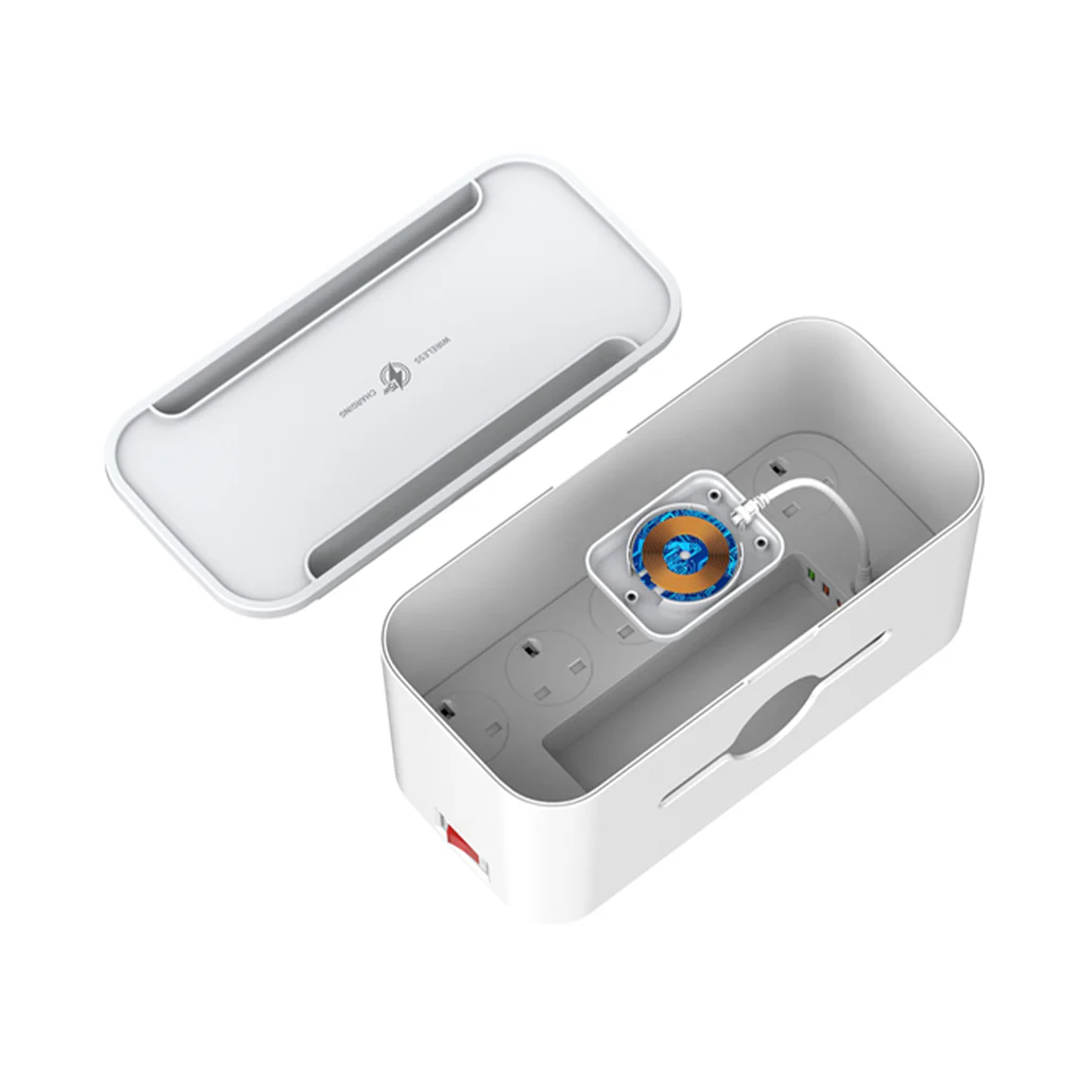 LDNIO SN5311W Management Power Strip Box with Wireless Charging – Multi-Function Surge Protector - Image 3