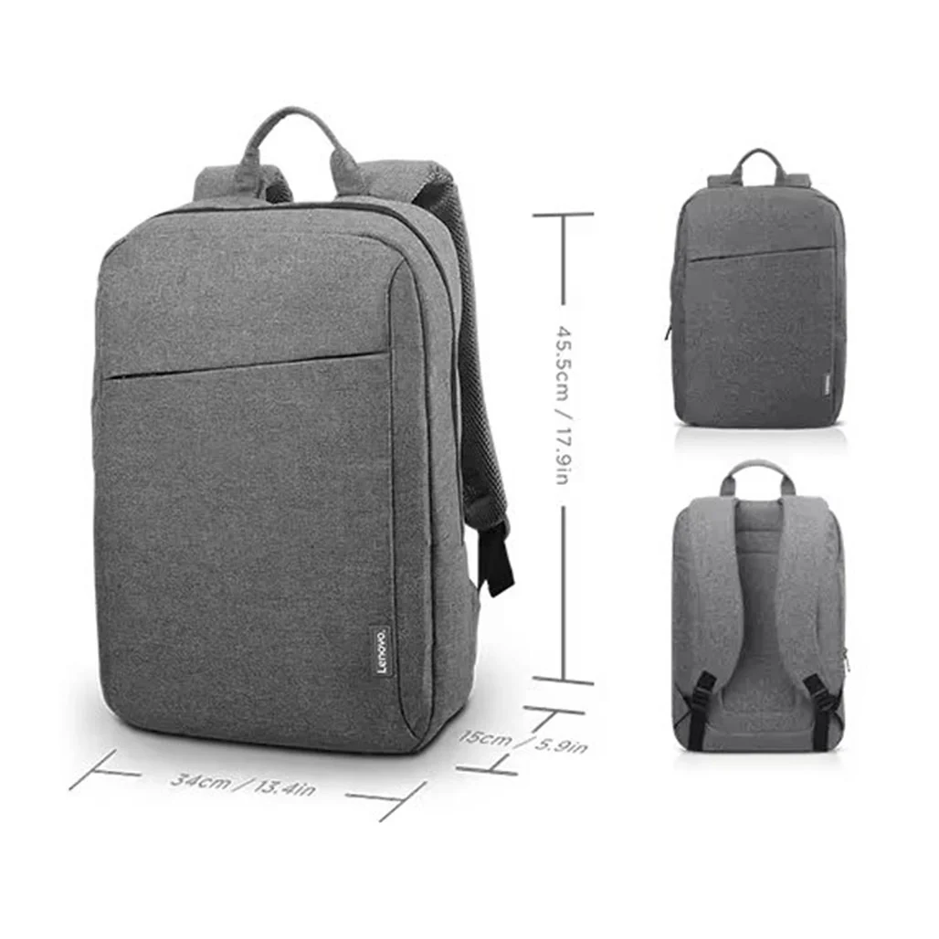 Lenovo 15.6-Inch Casual Laptop Backpack B210 - Black, Water-Repellent Polyester - Image 6