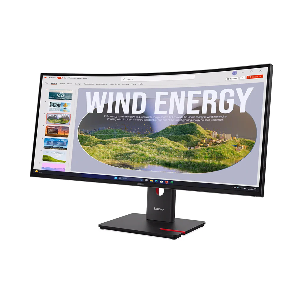 Lenovo ThinkVision T34WD-40 34" Curved WQHD Ultrawide Monitor - Image 3