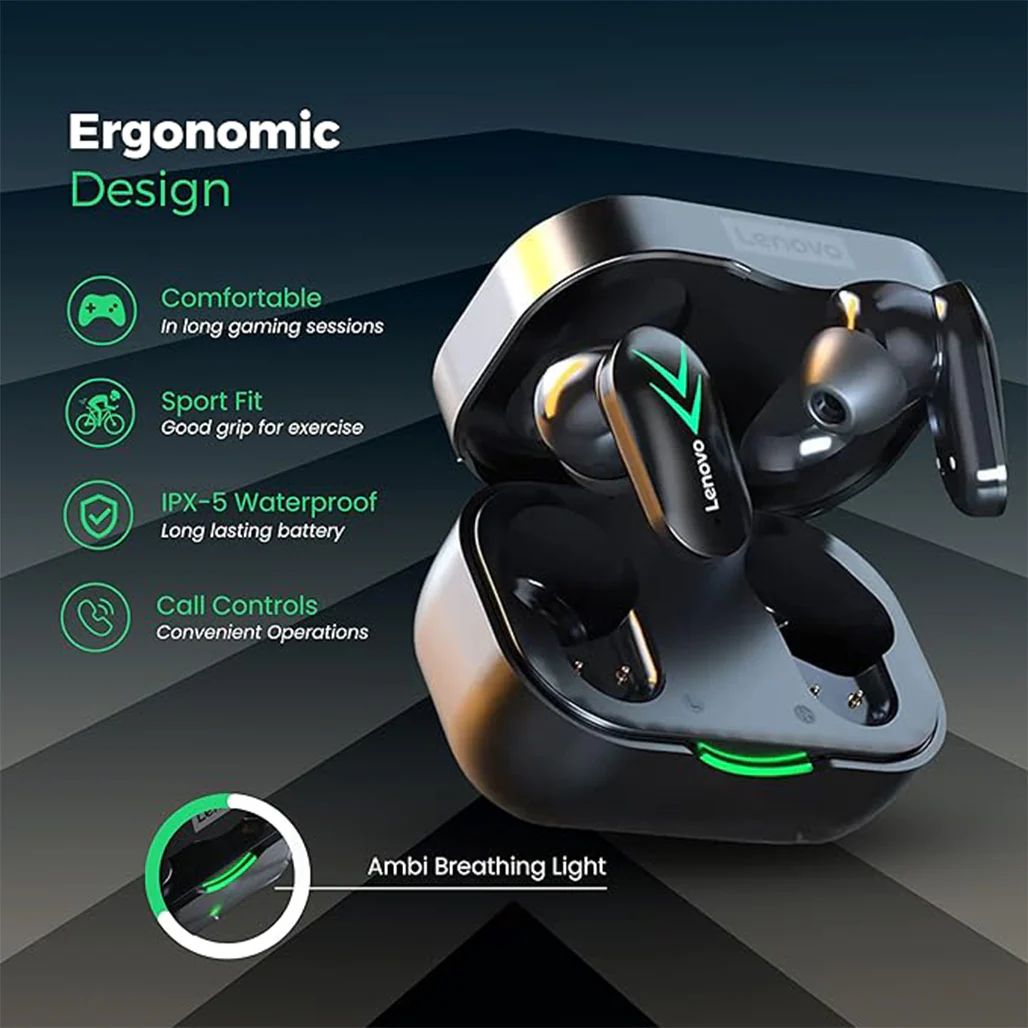 Lenovo XT82 - TWS Wireless Bluetooth 5.1 Gaming Earbuds - Image 3
