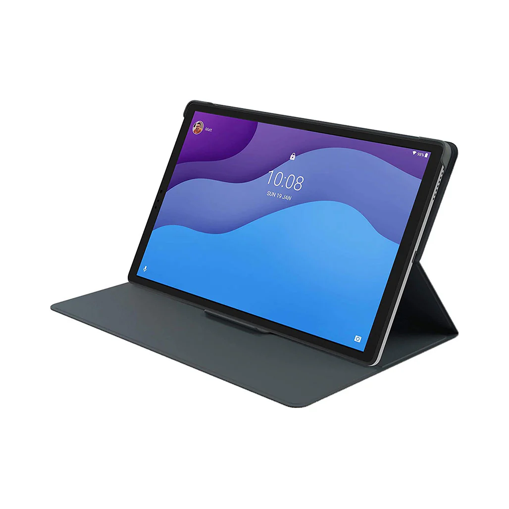 Lenovo Tab M10 HD Folio Case & Film | ZG38C02761 | Black, Dual Stand Positions, Anti-Scratch Protection - Image 2
