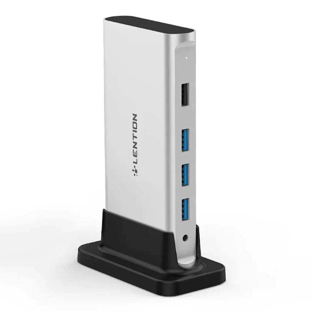 Lention CB-D53s Universal USB-C Docking Station | 4K 60Hz HDMI, 100W Power Pass-Through, Gigabit Ethernet - Image 2
