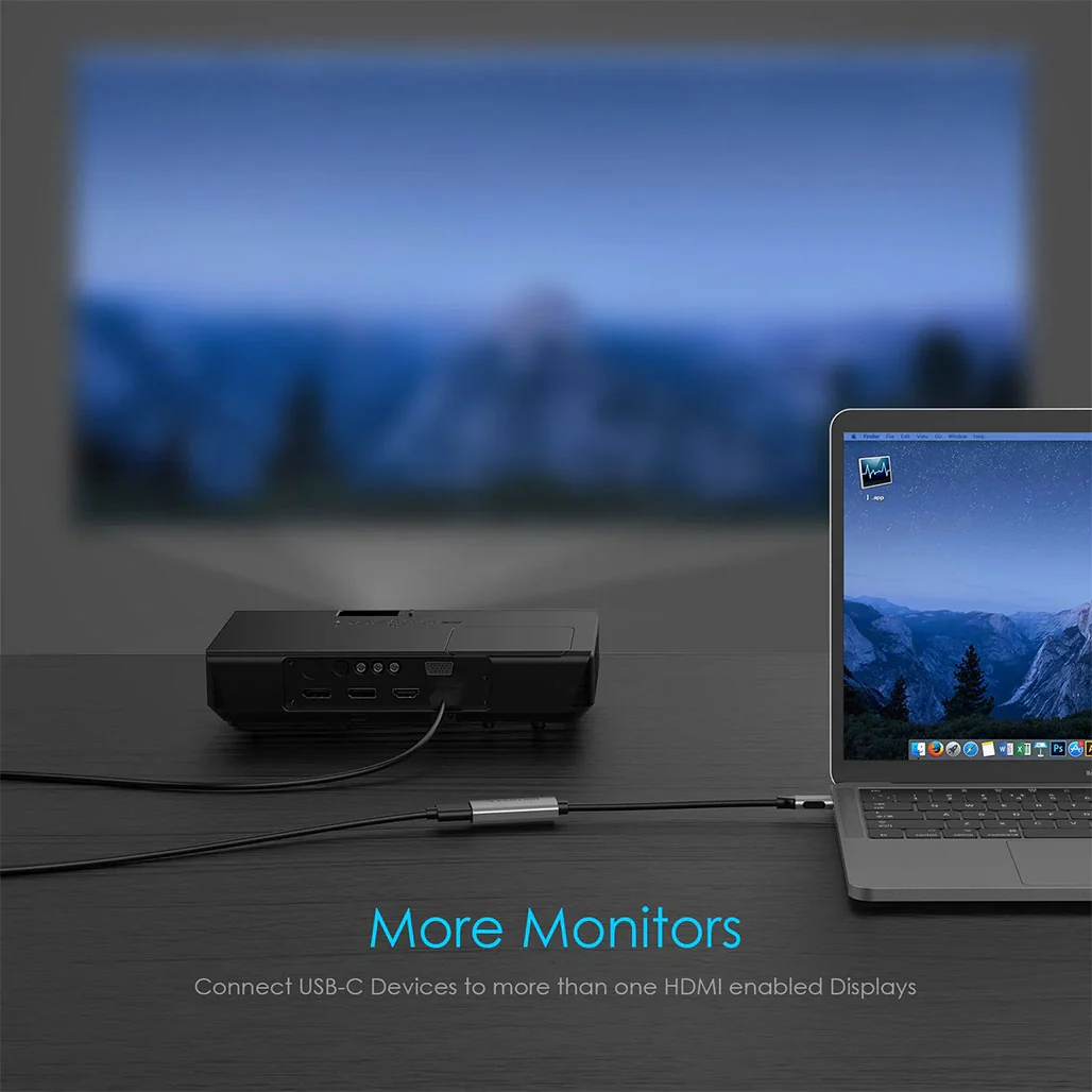 Lention USB-C to HDMI Adapter (CB-CU607H) | 4K@60Hz, Audio & Video Transfer, Compatible with MacBook Pro, iPad Pro - Image 8