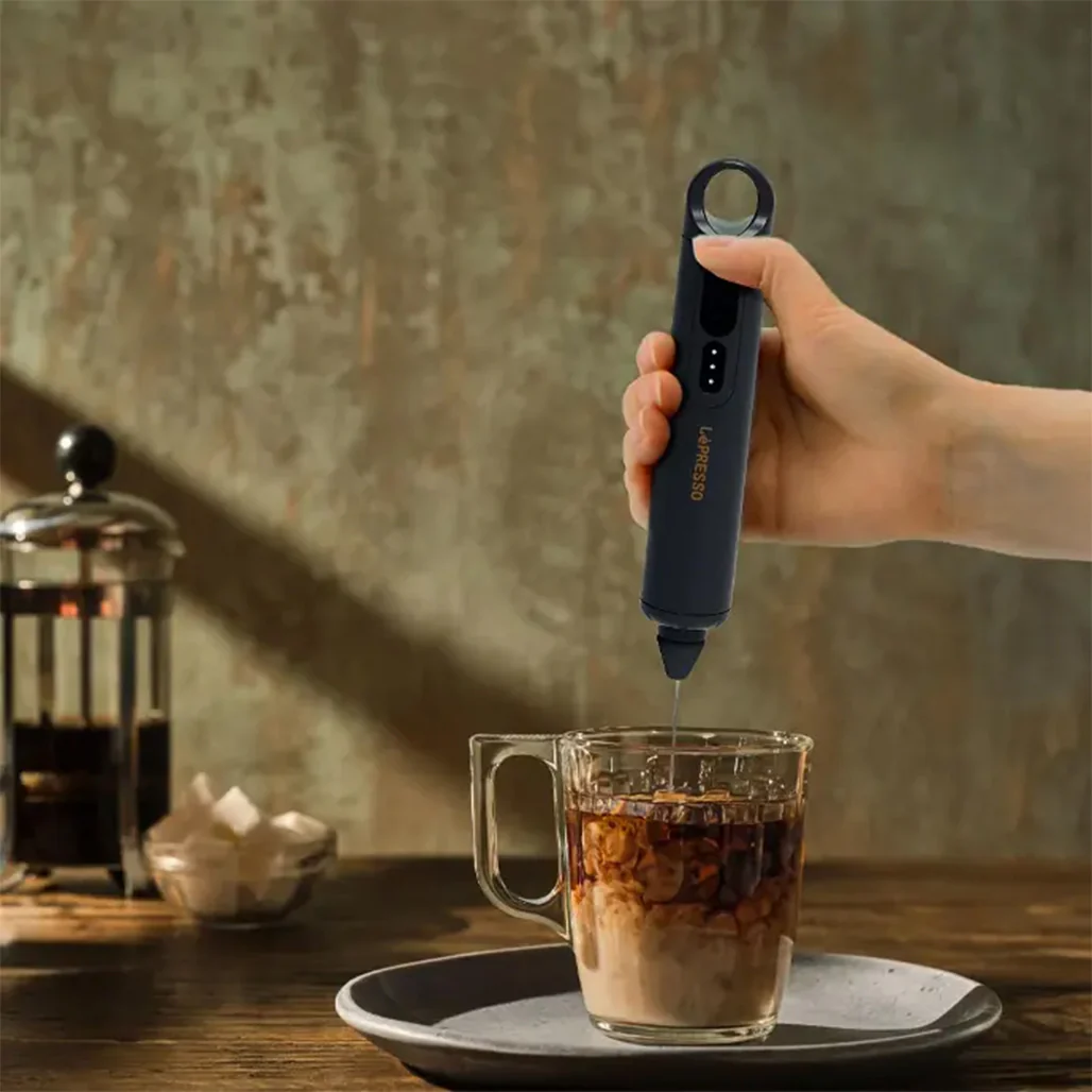LePresso 3-in-1 Rechargeable Frother - Black | Multi-Speed Mixer for Batter, Cream, and Milk Frothing - Image 5