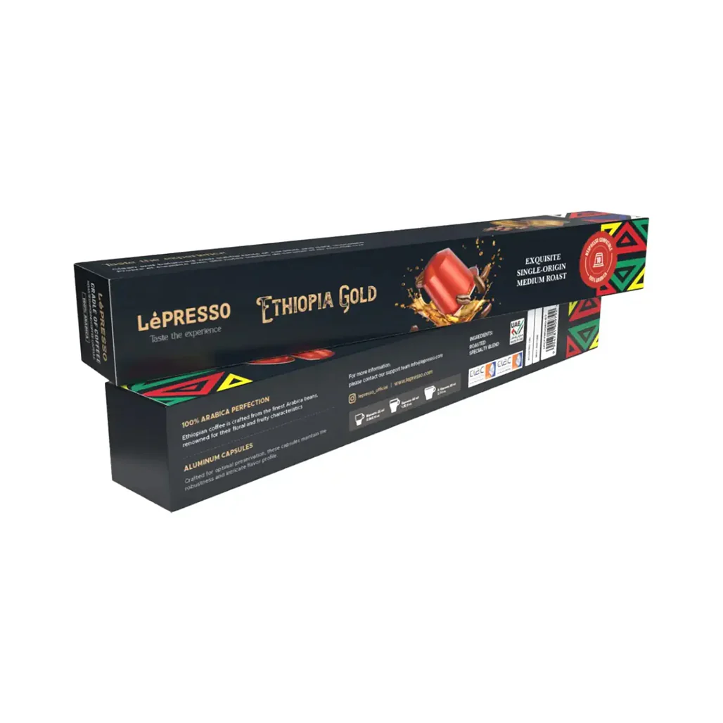 Lepresso Aluminum Capsules for Nespresso Blended 10Pcs - Ethiopia - Image 2