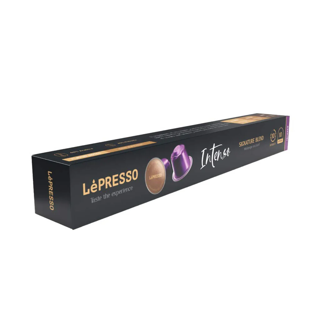 LePresso Aluminum Coffee Capsules for Nespresso - Intenso Blend (10pcs) | Premium Arabica & Robusta Espresso - Image 2