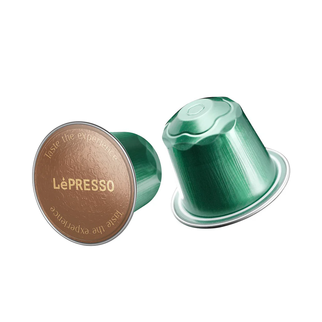 LePresso Brazil Single Origin Arabica Coffee Capsules - 10pc, 100% Brazilian Arabica, Intensity 8