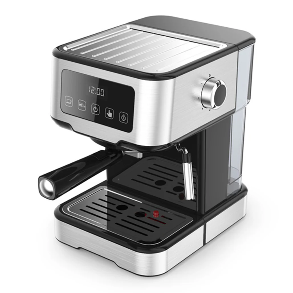 LePresso Digital Coffee Machine with 15 Bar Pressure Pump, Capsule Filter, and Milk Steamer – Black - Image 2