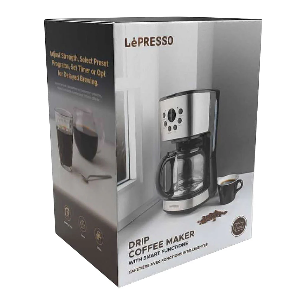 LePresso Digital Drip Coffee Machine | 1.5L Capacity, 900W, Adjustable Strength, Delay Brew Function - Image 2