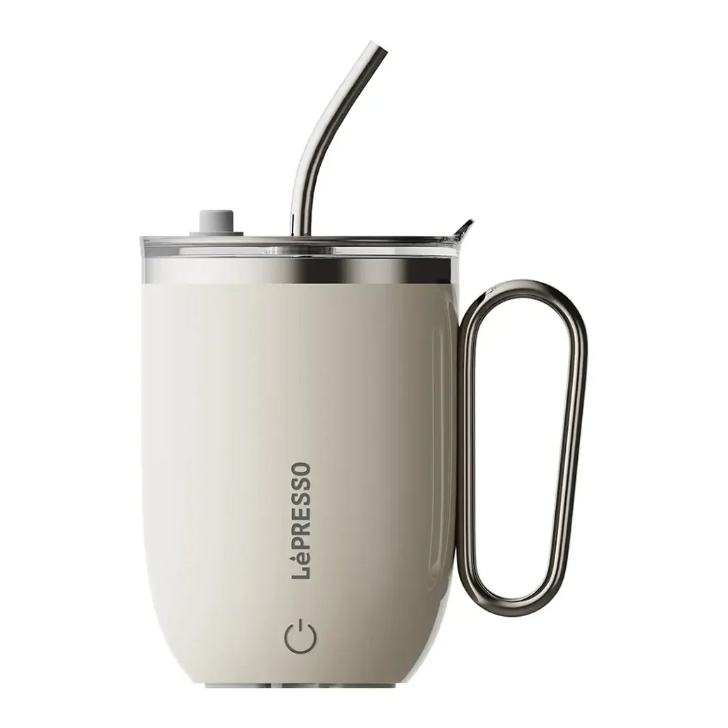 Lepresso Sip Spin Magnetic Auto Stirring Mug with Touch Button - Image 3