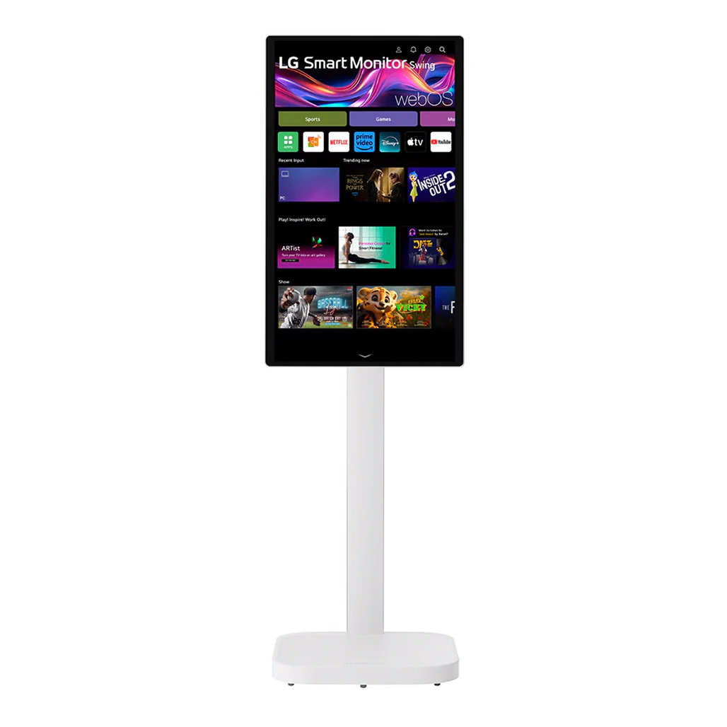 LG 31.5" 4K UHD IPS Smart Monitor Swing with Touchscreen - Rolling Stand - 32U889SA - Image 3