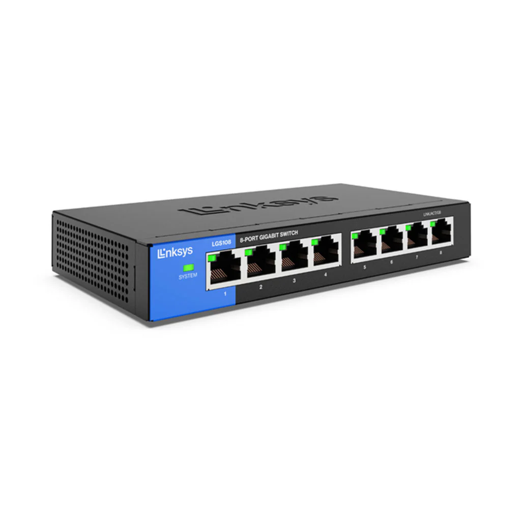 Linksys LGS108 - 8-Port Gigabit Unmanaged Switch - Image 2
