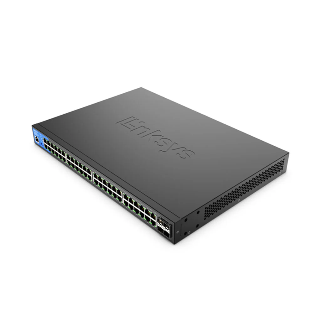 Linksys LGS352MPC-EU - 48-Port Managed Gigabit PoE+ Switch with 4 10G SFP+ Uplinks and 740W Power Budget - Image 4