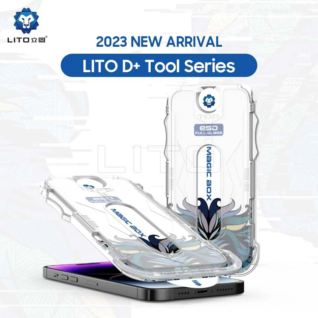 LITO Magic Box D+ Tools Full Glass Screen Protector for Apple iPhone 14 Pro – HD Transparency & Scratch Resistant - Image 6