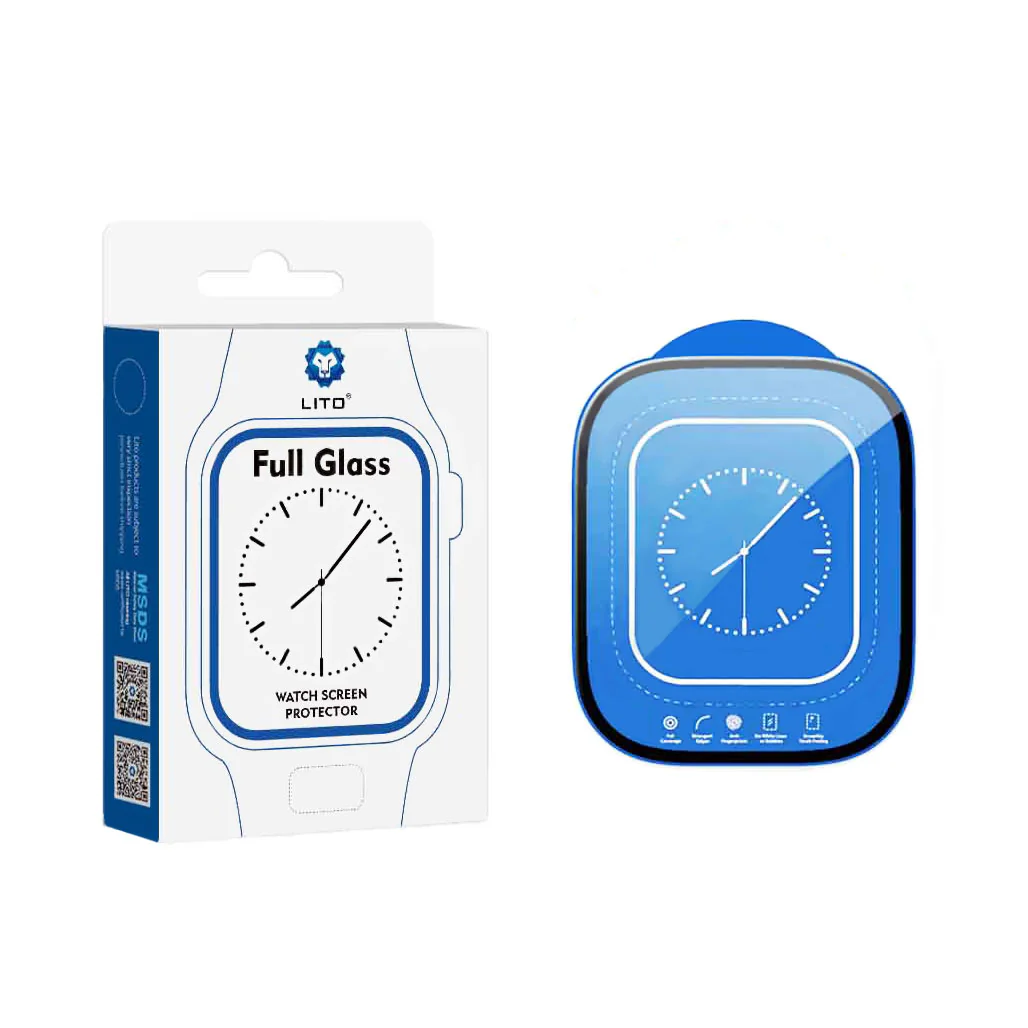 LITO Tempered Glass Screen Protector for Apple Watch Ultra 49mm – Premium Full Coverage, High-Definition Clarity, and Strong Protection