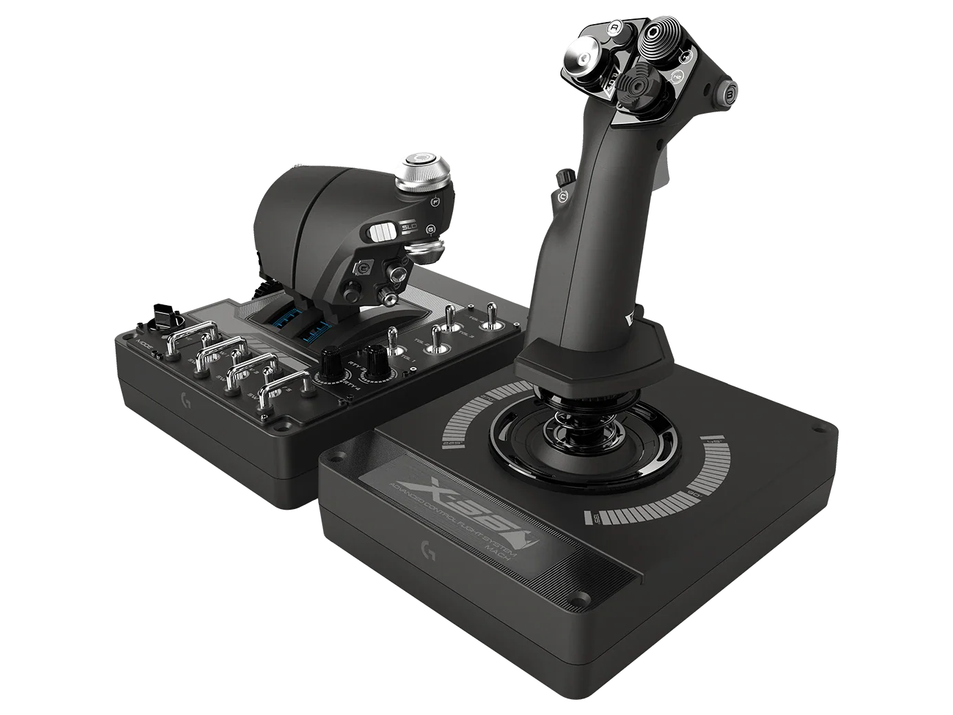 Logitech 945-000059 X56 H.O.T.A.S. RGB Throttle and Stick Simulation Controller - Advanced Military-Grade Flight Control - Image 3