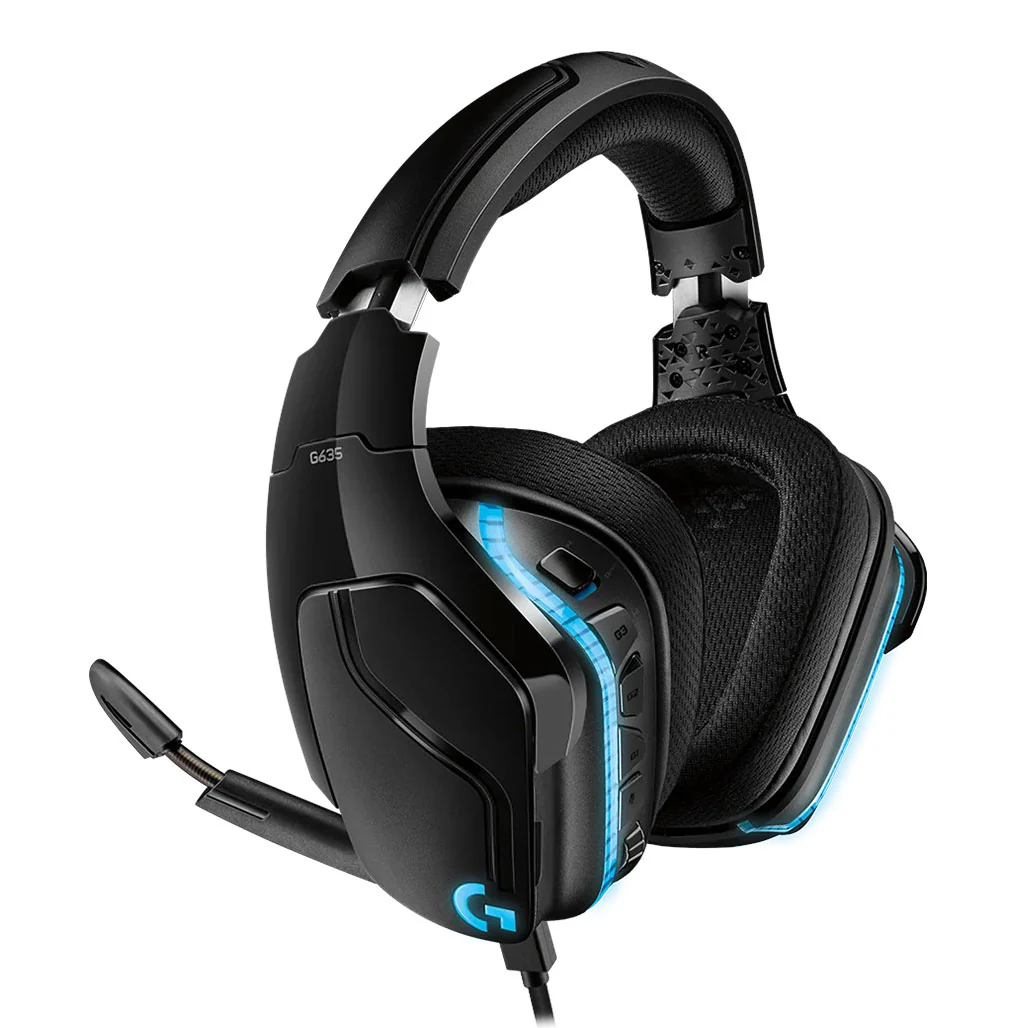 Logitech G635 7.1 Surround Sound LIGHTSYNC Gaming Headset - 981-000750 - Image 2