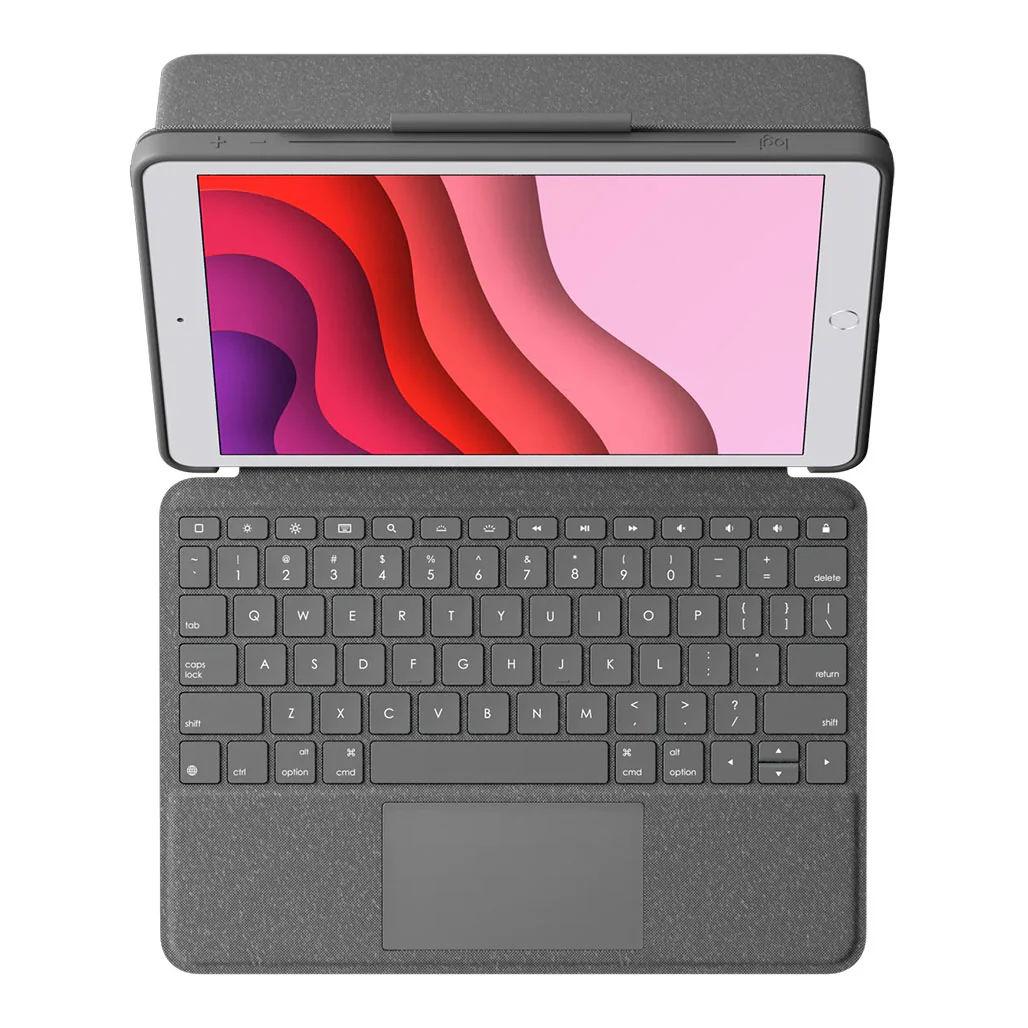 Logitech Combo Touch Detachable backlit keyboard case iPad® (7th, 8th, 9th, & 10th gen) - Four Modes, Adjustable Backlighting - Image 2