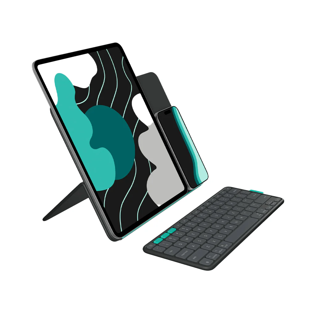 Logitech Flip Folio Case with Detachable Multi-Device Bluetooth Keyboard for iPad Pro & Air 11-Inch - Image 2