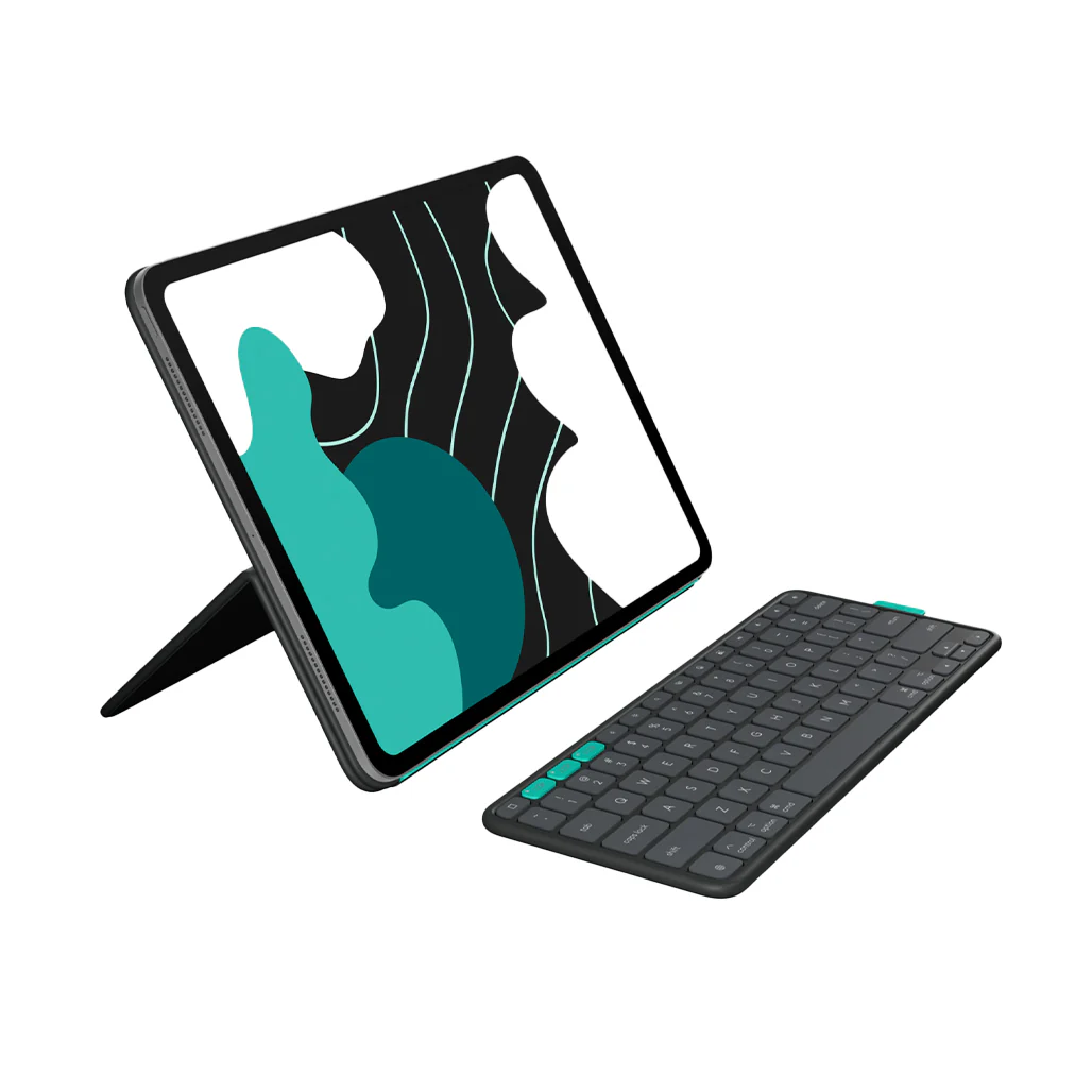 Logitech Flip Folio Case with Detachable Multi-Device Bluetooth Keyboard for iPad Pro & Air 11-Inch - Image 4