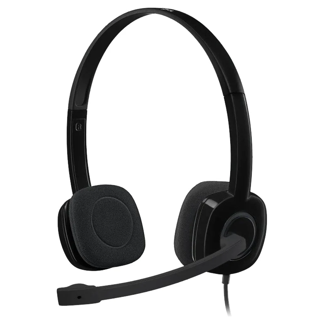 Logitech H151 Stereo Headset - Multi-Device Compatibility with In-Line Controls