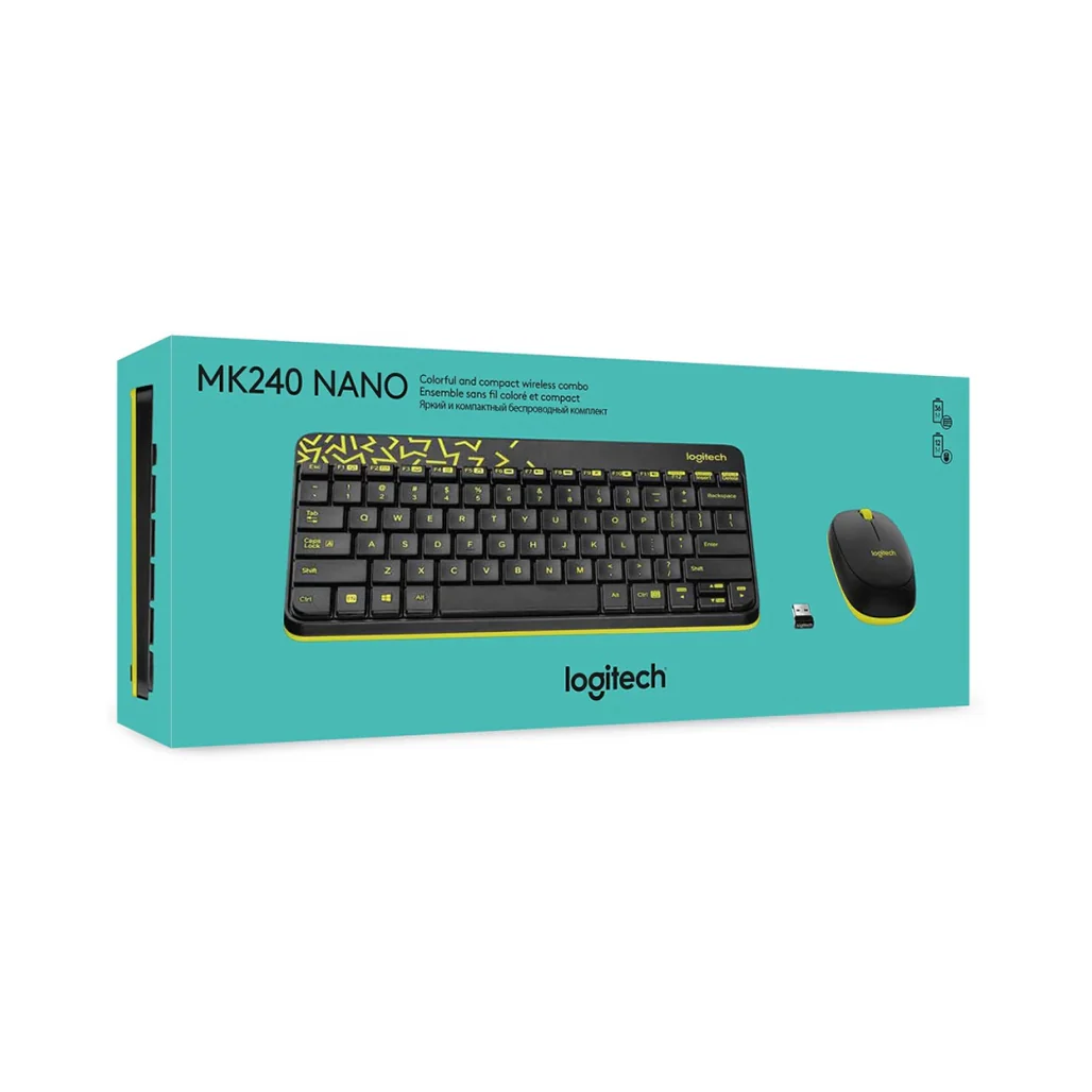Logitech MK240 Nano Wireless Keyboard and Mouse Combo - Image 4