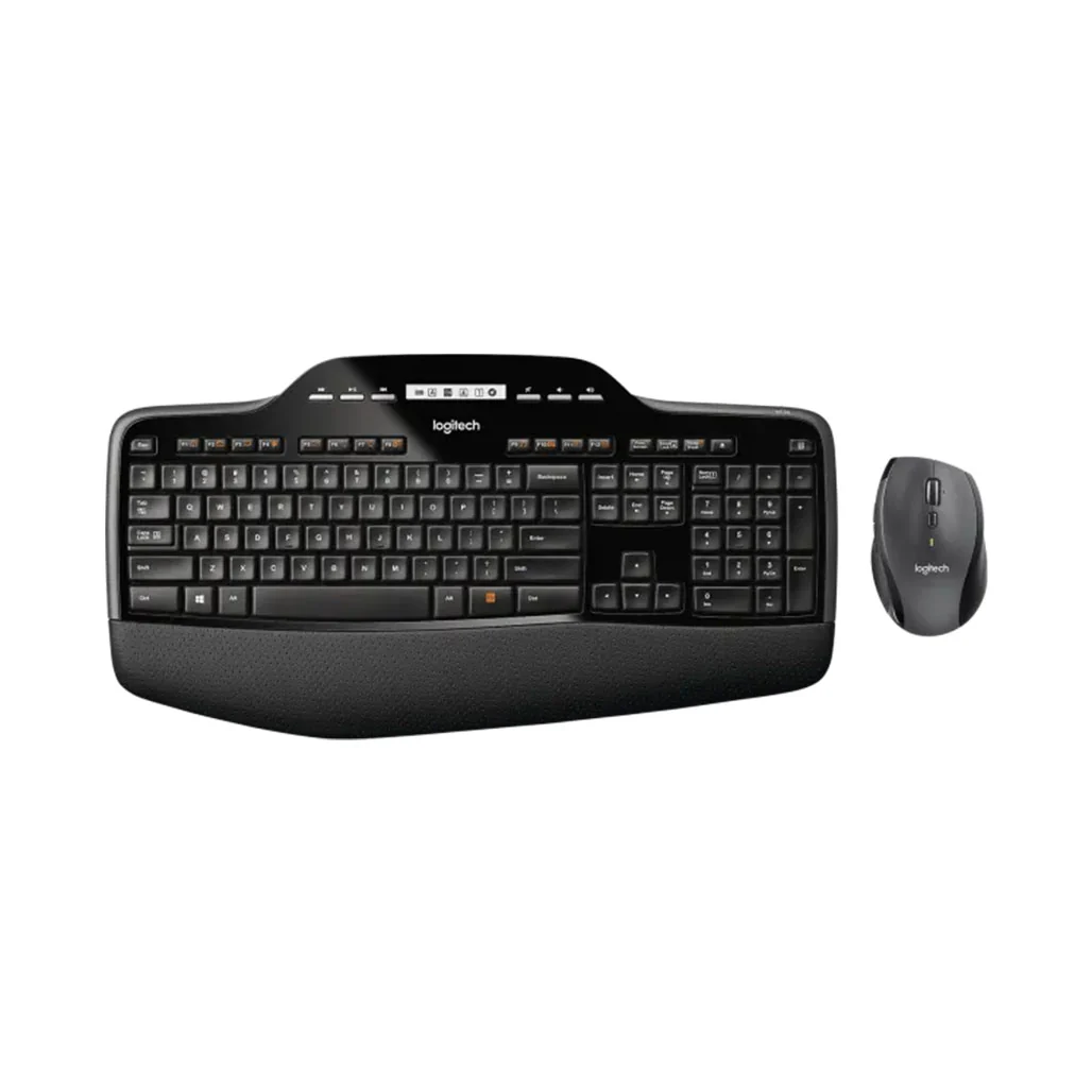 Logitech MK710 Performance Wireless Keyboard and Mouse Combo - Arabic - Black