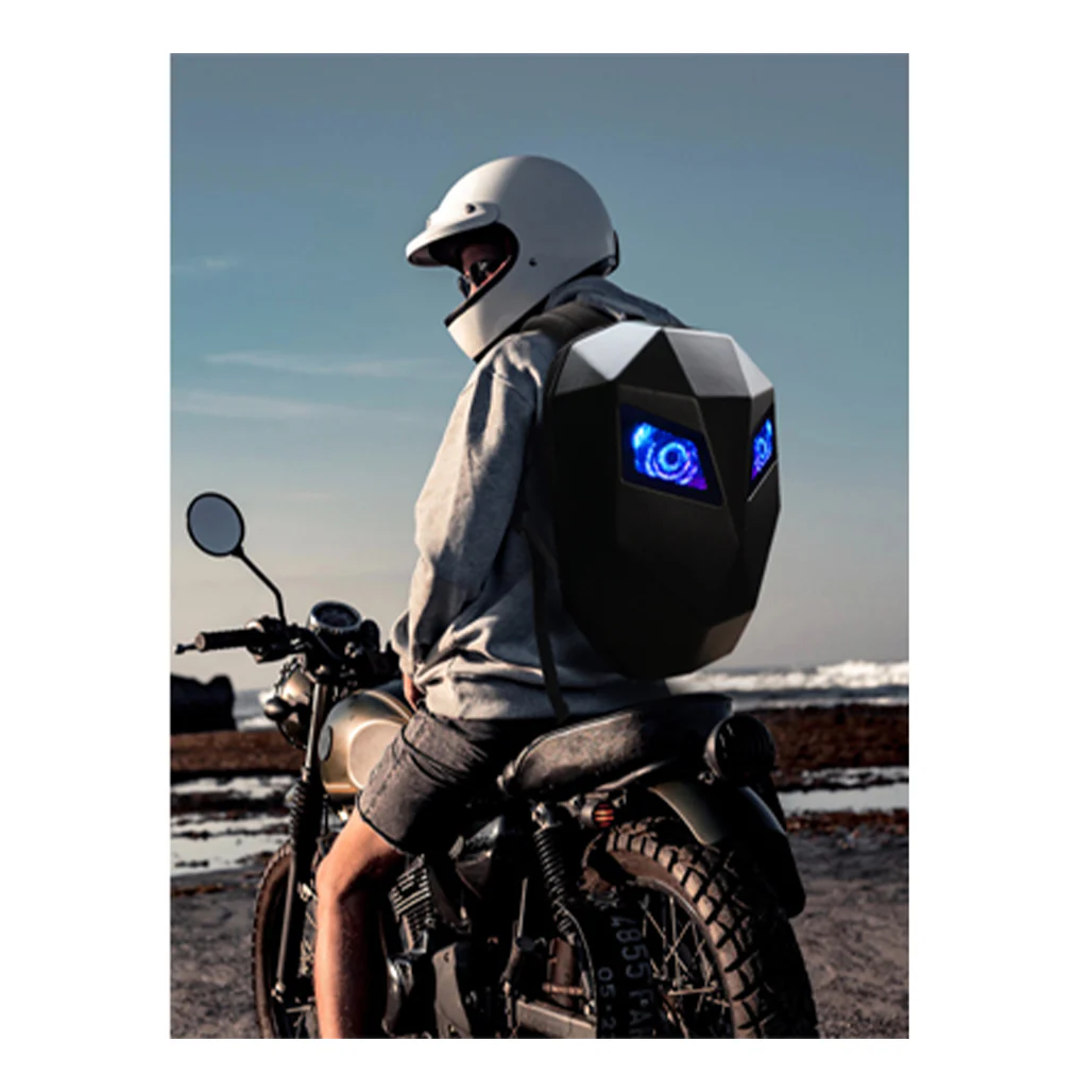 LOY LED Backpack Iron Man - Black | Bluetooth Controlled, Waterproof, with 32x32 Full Color Dot Matrix Display - Image 5