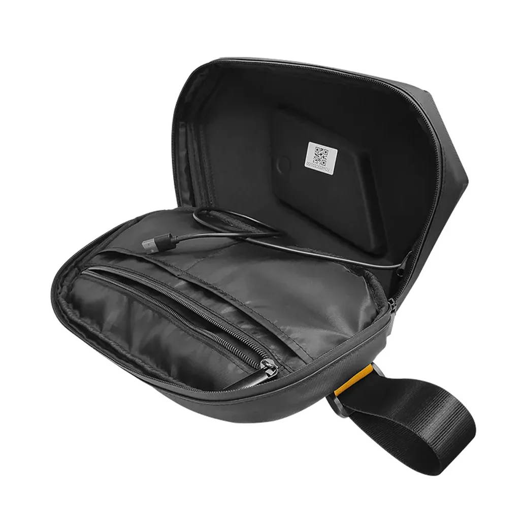 LOY LED Sling Bag - Black | Personalized LED Screen, Waterproof, Adjustable Crossbody Design - Image 3