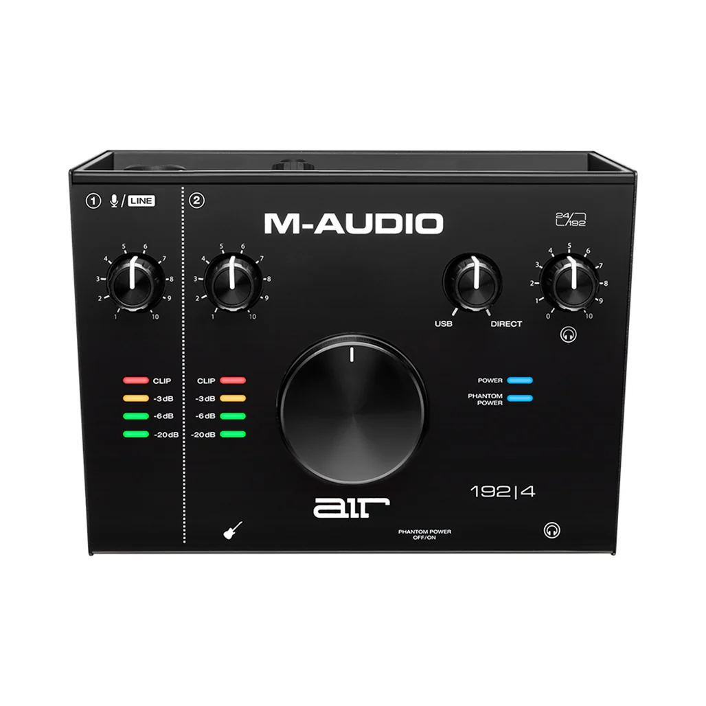 M-Audio AIR 192|4 - 2-In/2-Out 24/192 USB Audio Interface with Crystal Preamps