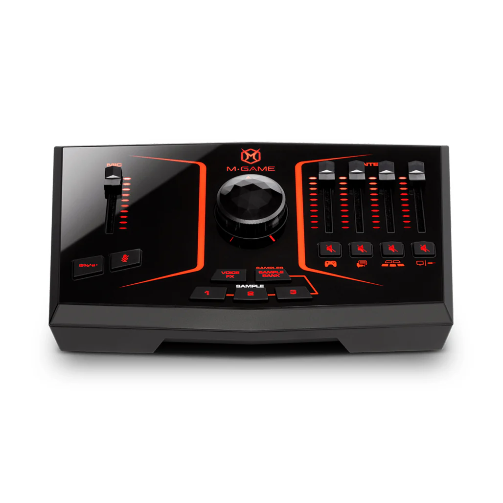 M-Audio - M-Game SOLO - USB Streaming Mixer with LED Lighting, Voice FX & Sampler - Image 2