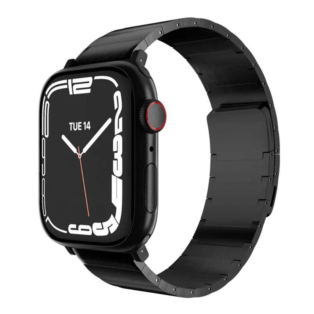 Mageasy Maestro M Magnetic Stainless Steel Band for Apple Watch 38mm/40mm/41mm - Elegant Black Chain Strap - Image 3