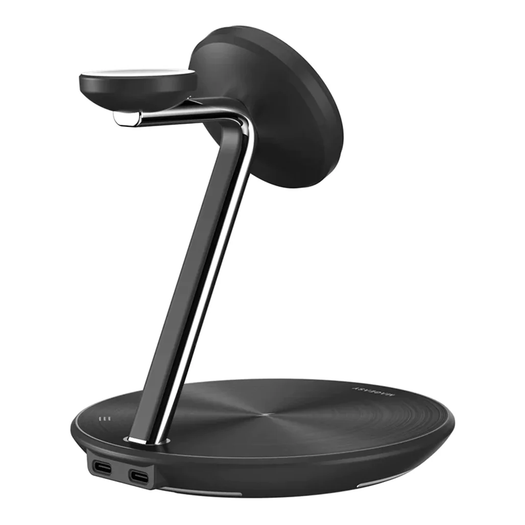 MagEasy PowerStation 5-in-1 Magnetic Wireless Charging Stand - Black - Image 5