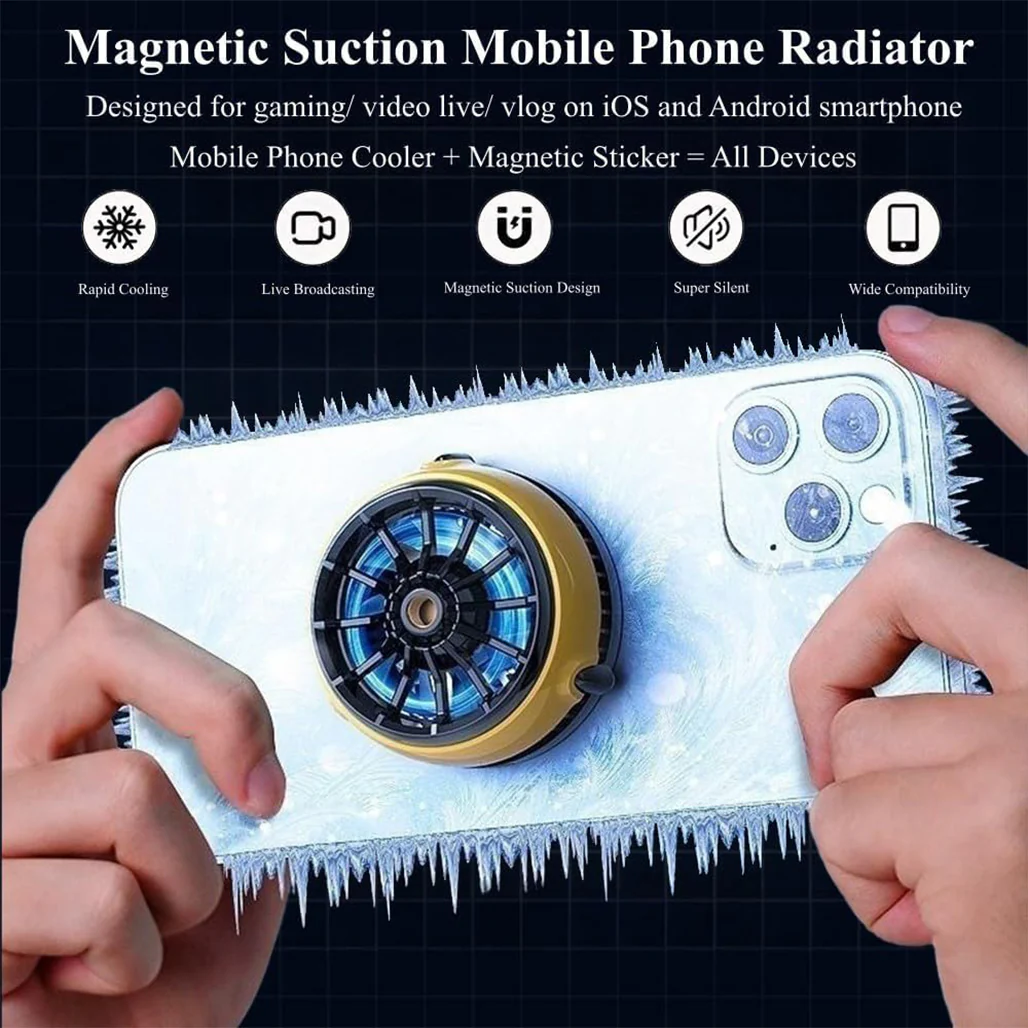 Magnetic Cooling Fan CX04 - Portable Phone Cooler with Advanced Cooling Technology - Image 7