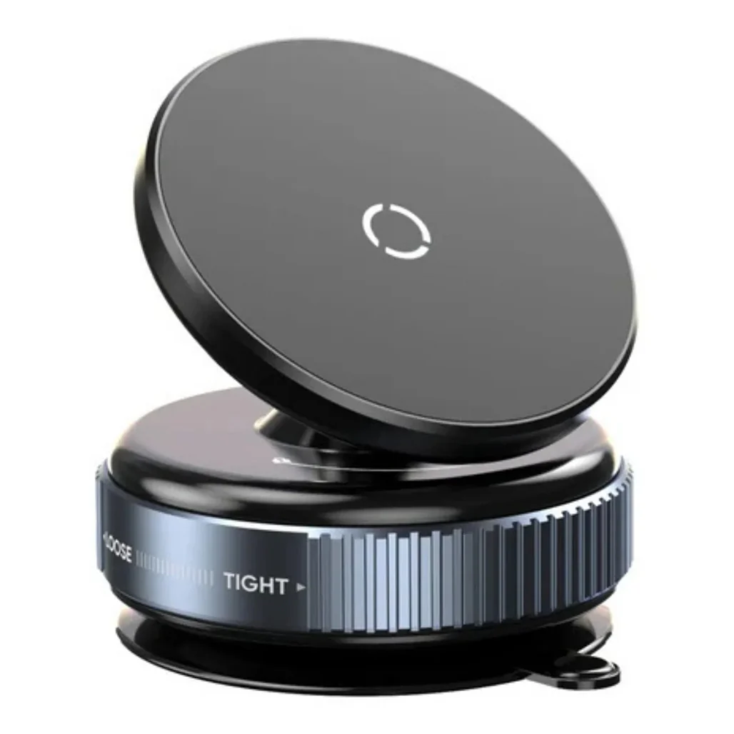 Magnetic Wireless Car Charger Mount K007S – Vacuum Suction & One-Handed Operation - Image 2