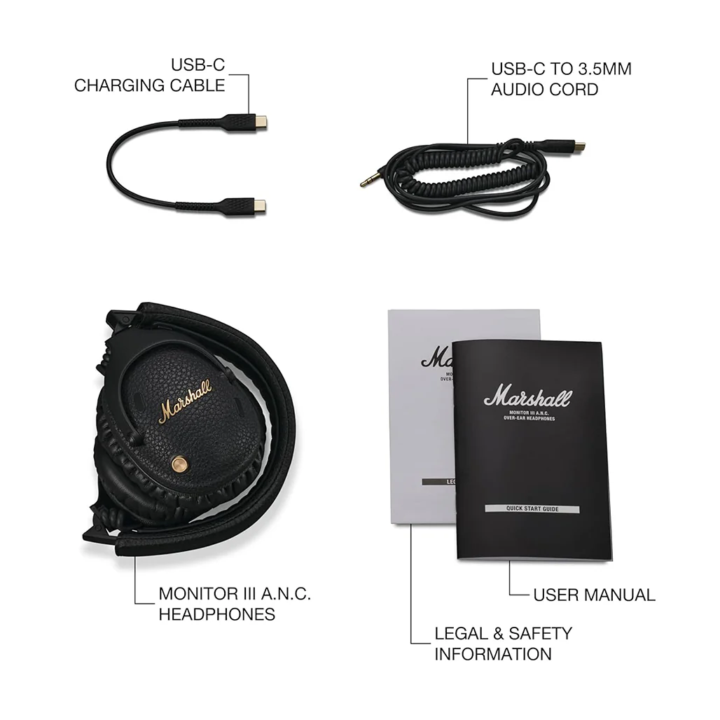 Marshall Monitor III A.N.C. Over-Ear Headphones – Active Noise Cancellation - Image 5