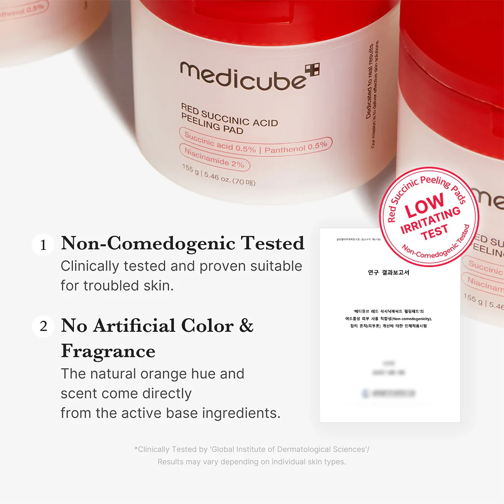 Medicube Red Succinic Acid Panthenol Pads - 70 Pads - Image 6