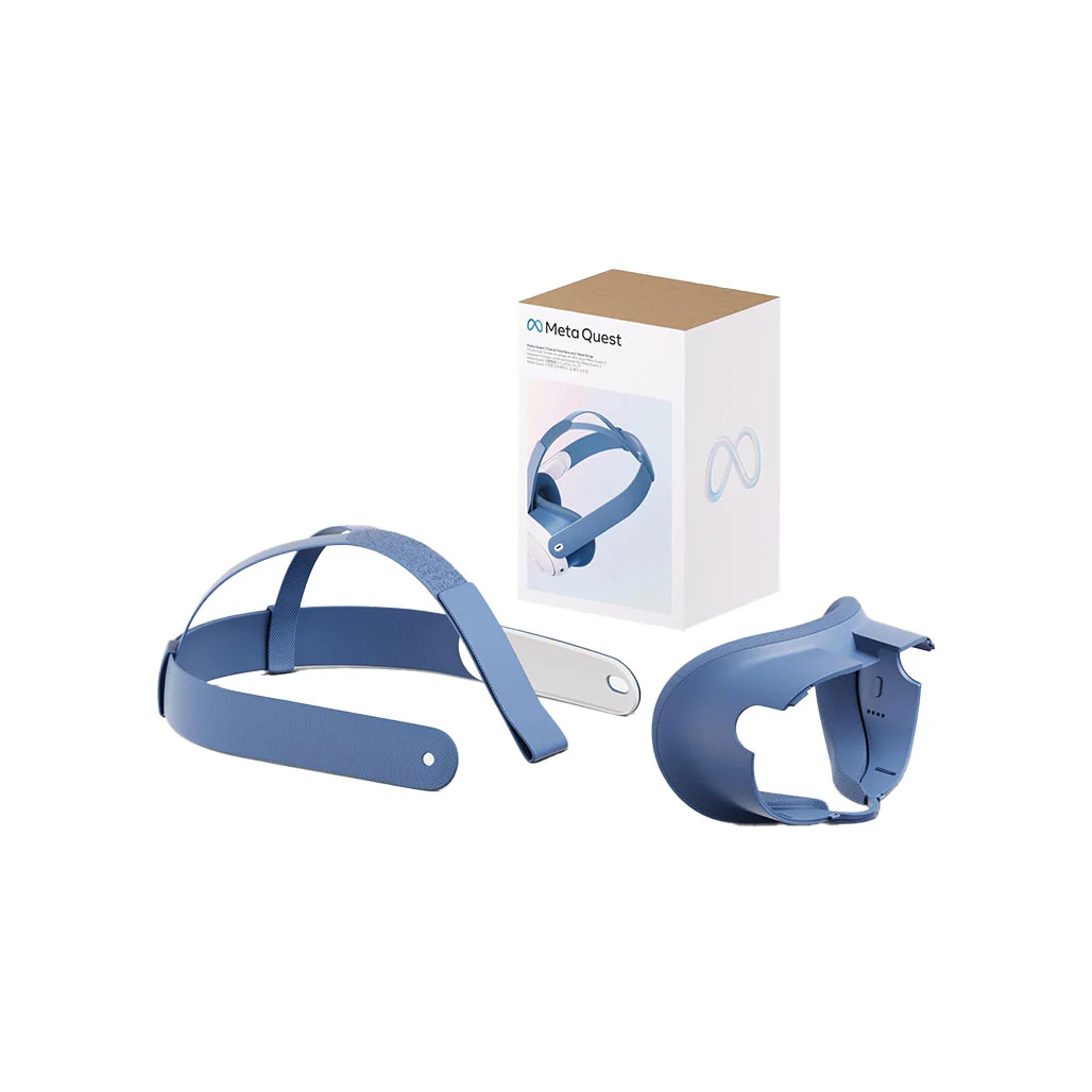 Meta Quest 3 Facial Interface & Head Strap (Elemental Blue) - Image 4