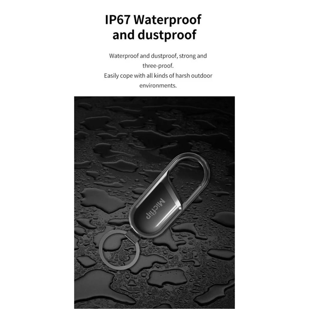 MicFlip Apple FindMy Certificated, Global Positioning IP65 Waterproof Keychain - Image 8