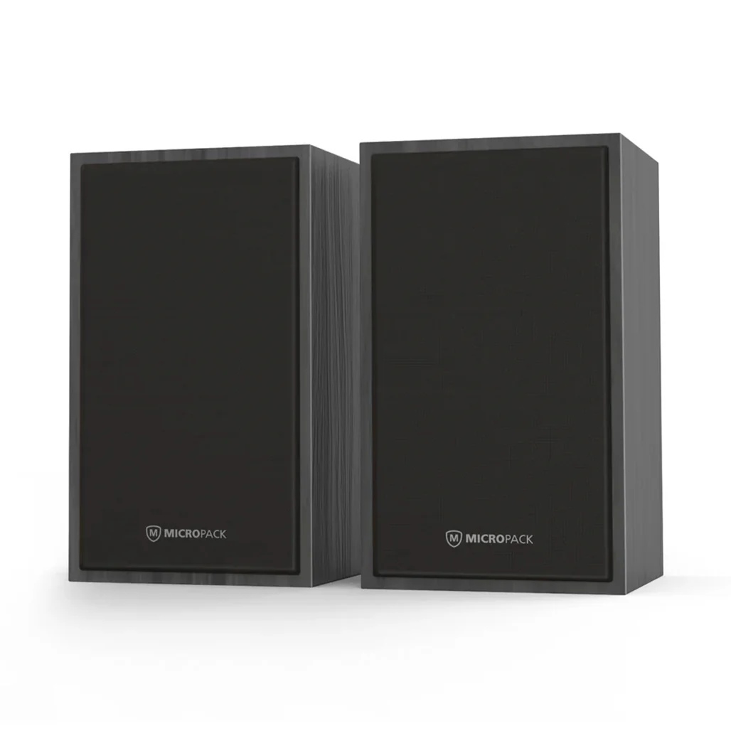 Micropack MS-215A - Wired Multimedia Wooden Speakers
