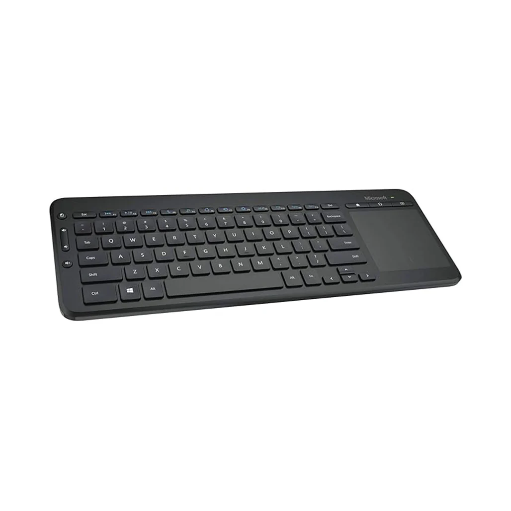 Microsoft N9Z-00019 Wireless All-In-One Media Keyboard with Built-in Touchpad - (Arabic) - Image 2