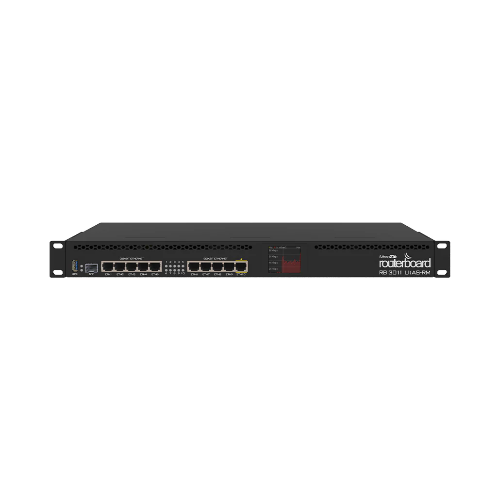Mikrotik RB3011UiAS-RM 1U Rackmount Router with 10 Gigabit Ethernet Ports and USB 3.0 - Image 2