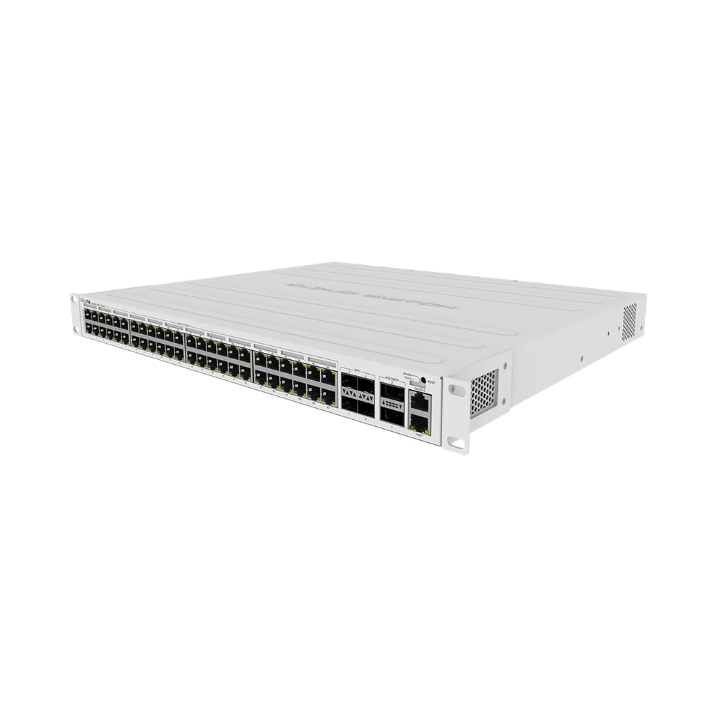 Mikrotik CRS354-48P-4S+2Q+RM Rackmount Switch | 48x 1G RJ45 Ports, 4x 10G SFP+, 2x 40G QSFP+ | 750W Power Supply - Image 2