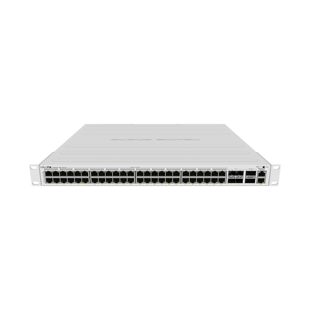 Mikrotik CRS354-48P-4S+2Q+RM Rackmount Switch | 48x 1G RJ45 Ports, 4x 10G SFP+, 2x 40G QSFP+ | 750W Power Supply - Image 4