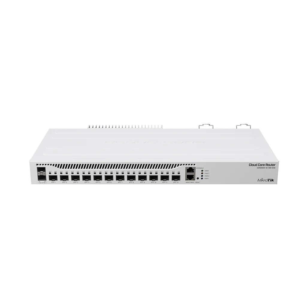 MikroTik CCR2004-1G-12S+2XS Ethernet Router | 12x 10G SFP+, 2x 25G SFP28 Ports