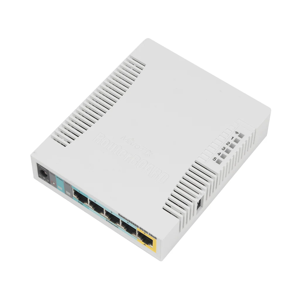 MikroTik RB951Ui-2HnD - 2.4GHz Wireless Access Point with 5 Ethernet Ports and PoE Output - Image 2